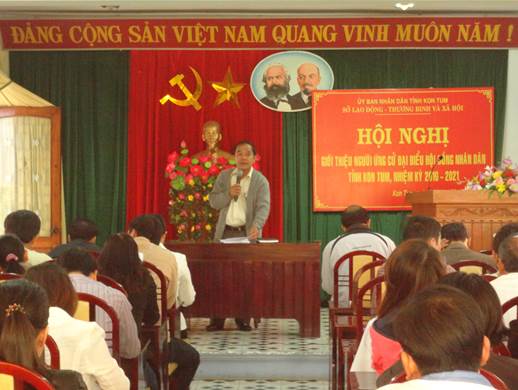 Hội nghị giới thiệu đại biểu HĐND tỉnh nhiệm kỳ 2016-2021